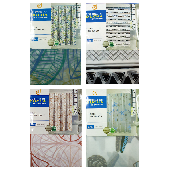 Штора для ванной комнаты 180*180см  PEVA