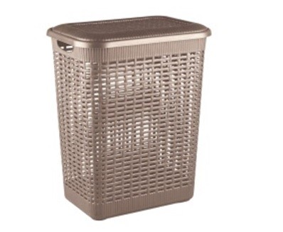 Корзина для белья 50л 420*310*560см (коричневый)