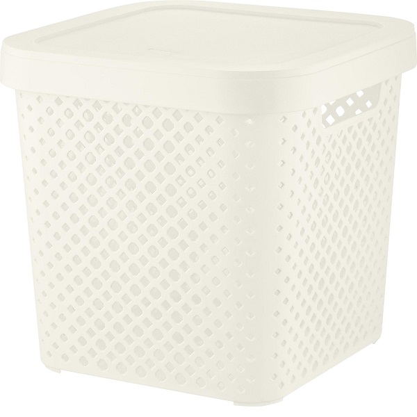 Корзинка STOCKHOLM 310х310х300мм 20л молочный туман (то)
