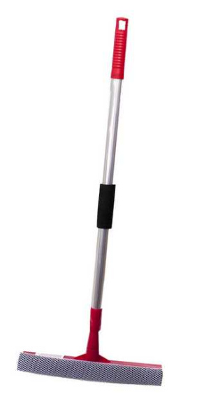 Окномойка 25см, ручка-телескоп 60-95см алюминиевая (цветная)