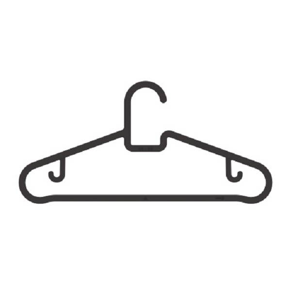 Набор вешалок-плечиков (5шт.)(44-46р.)(черный) (то)