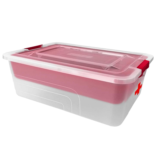 Аптечка-контейнер с лотком 5 л натуральный