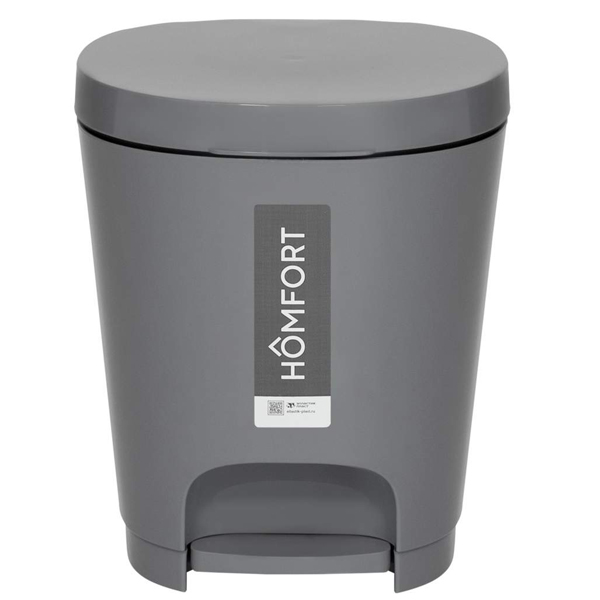 Контейнер для мусора 8л YUTO (серый)