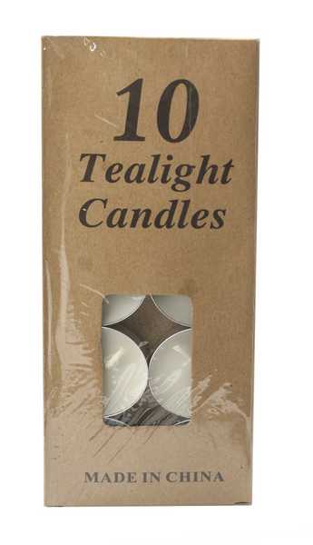 Свечи чайные белые 10шт