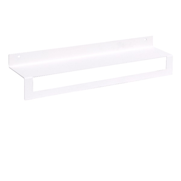 Полка настенная "Line" 50см с полотенцедержателем (белый)(хпп) (то)