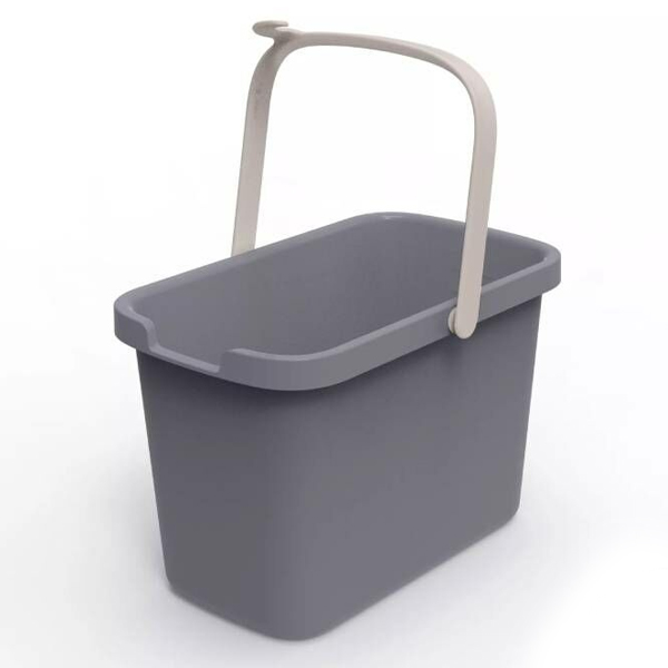 Ведро прямоугольное Smart 9,5л (серый) (то)