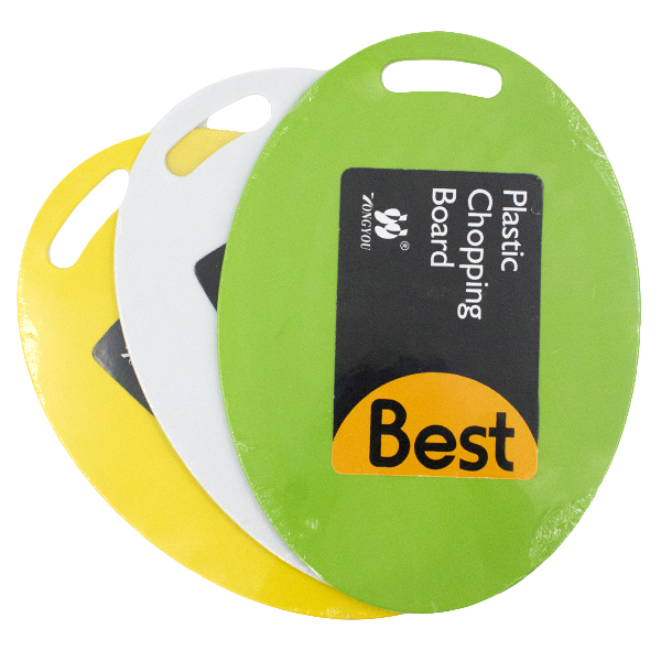 Доска разделочная пластиковая овальная 34*25см