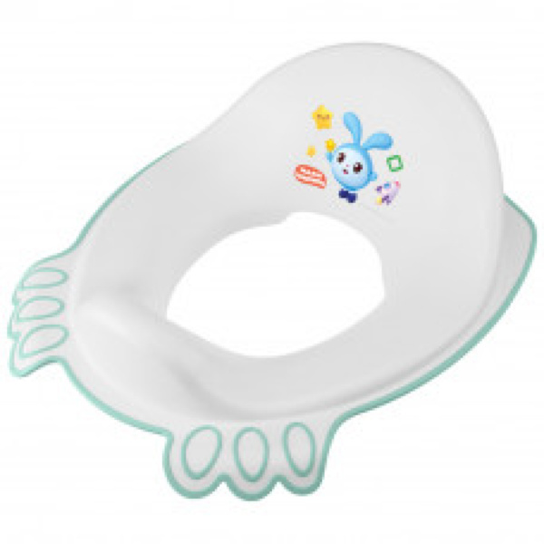 Накладка на унитаз детская с декором МАЛЫШАРИКИ (Зеленый)(то)