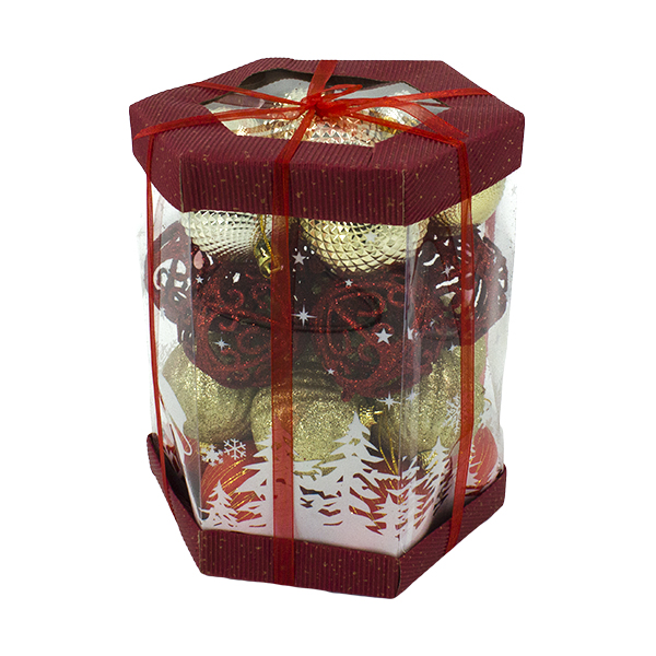 Шары елочные 6см, 28шт