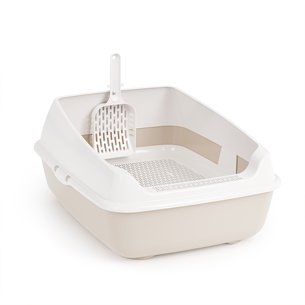 Набор ALTA для кошек (лоток с высокими бортами, сеткой и совком)(бежевый)  (то)