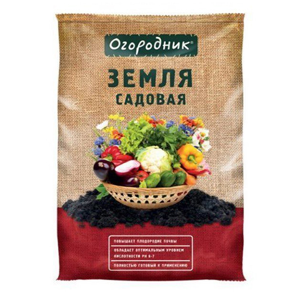 Грунт Садовая земля Огородник 40л