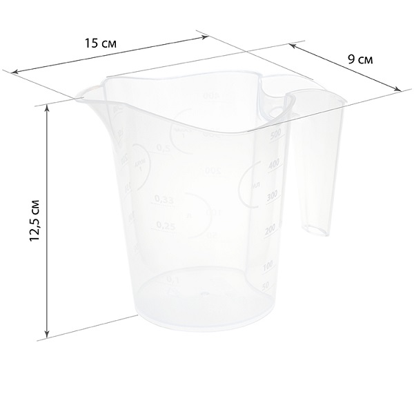 Кувшин мерный 0,5л (то)