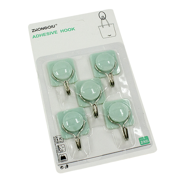 Крючки фигурные 5шт (пластик, металл)