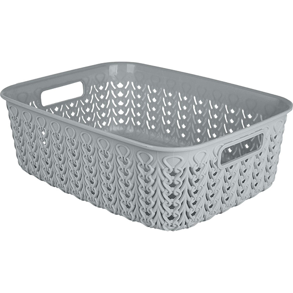 Корзинка "Melange" 268х195х90 мм 3л серый шторм (то)