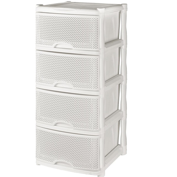 Комод универсальный Ajur 4-х секционный белое облако (то)