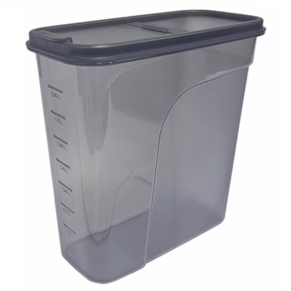 Контейнер для сыпучих продуктов 2,4л (графит)  (то)