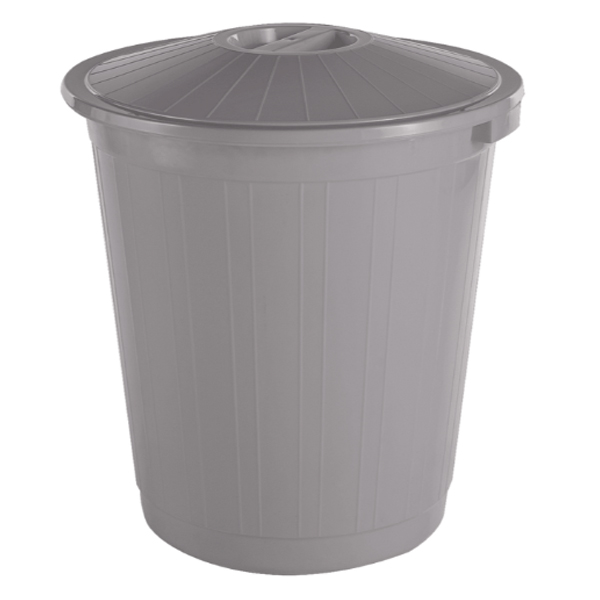 Бак 50л с крышкой (серый)