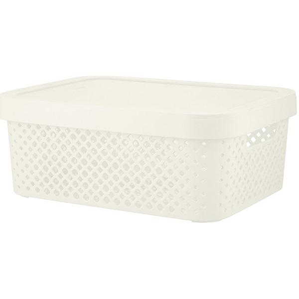 Корзинка STOCKHOLM 360х275х139мм 10л молочный туман (то)