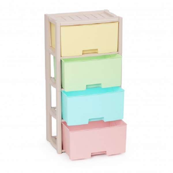 Комод "Колорит" 4 секции (цветной) (то)