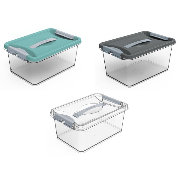 Контейнер с защелками и ручкой "Клик" 8л (то)