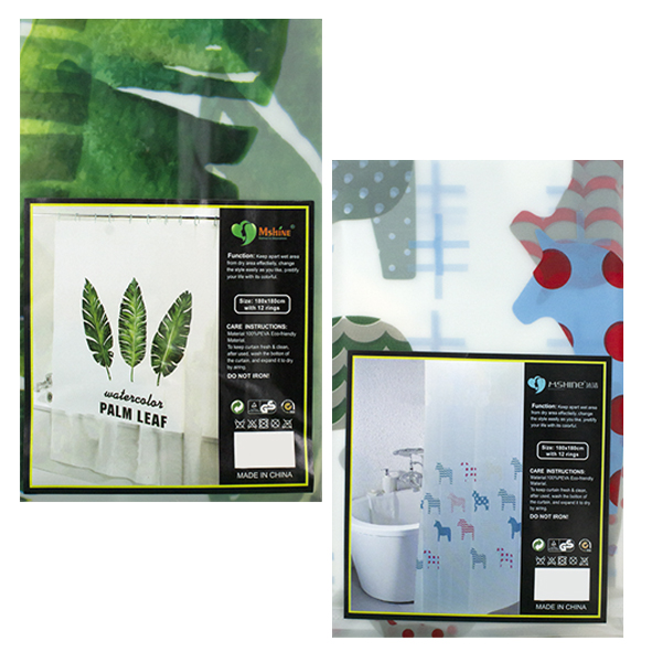 Штора для ванной комнаты 180*180см PEVA