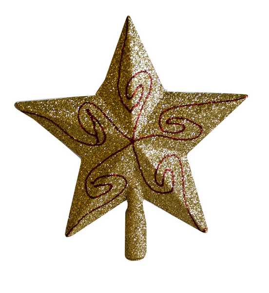 Украшение верхушка елки ЗВЕЗДА 20см