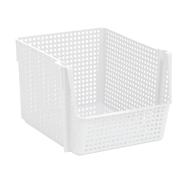 Корзинка "Лофт" 10л 294х250х180мм (белая) (то)