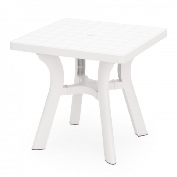 Стол квадратный "Атлант" (800х800х765)(белый) (то)