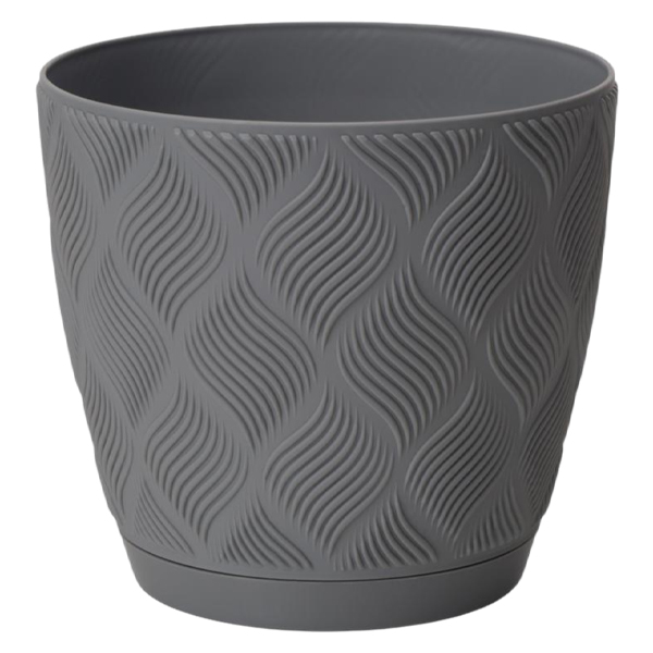 Горшок "Мираж", D19,5, 3,7л, серый-муссон