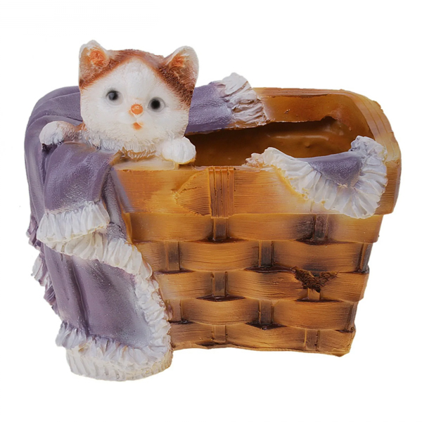 Кашпо "Кошка в лукошке"