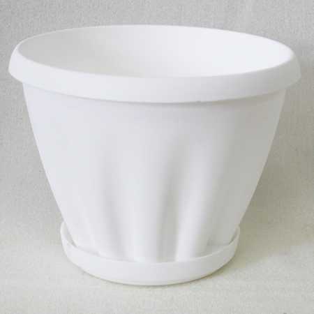 Горшок "Знатный" 3,9л d225мм белый