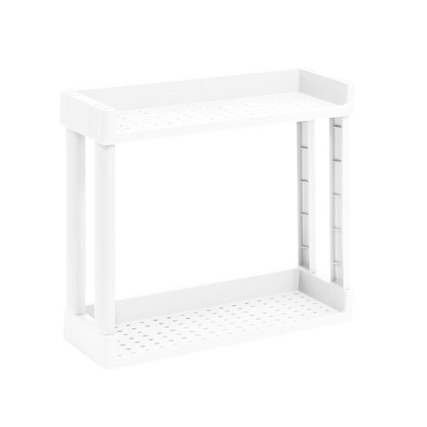 Полка VIKEA навесная 2-х ярусная (белый) (то)