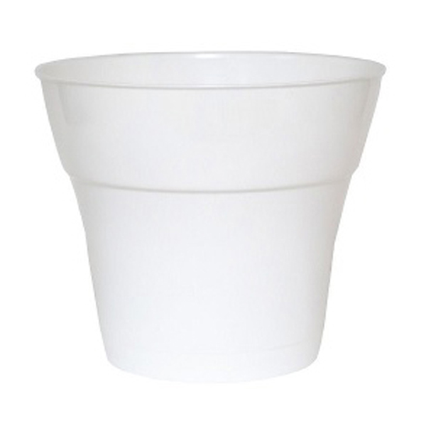 Горшок "Тоскана", D15, с поддоном 1,45л белый