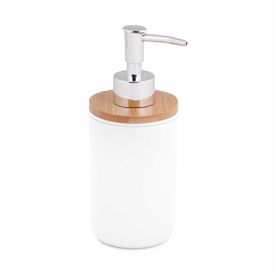 Дозатор для жидкого мыла "Бамбук"(белый)(то)