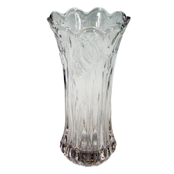 Ваза стеклянная для цветов h-19см