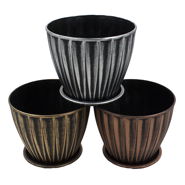 Кашпо для цветов EDGE D25xH22см