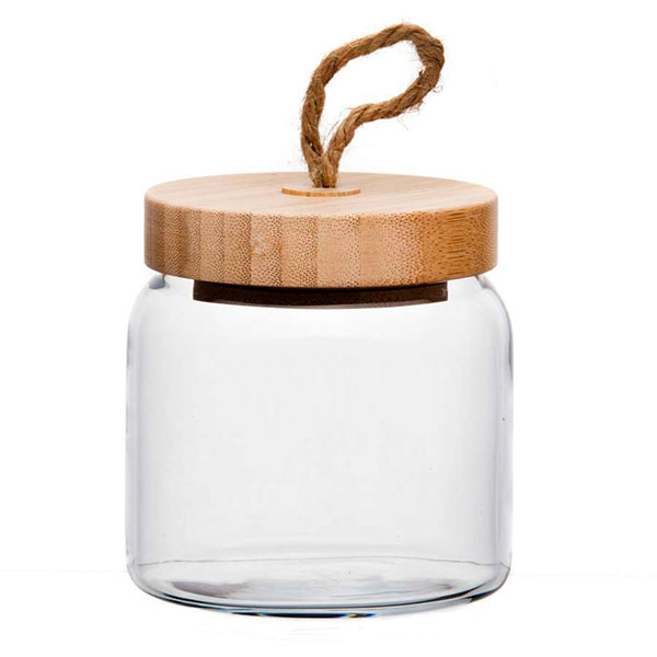Банка с бамбук. крышкой ВУДИ 575 мл