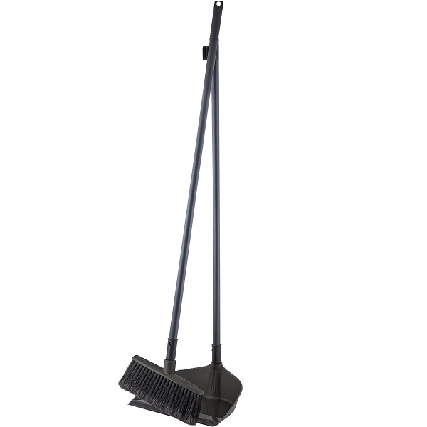 Набор Rock'n'Roll 5в1 щетка для пола с совком, с выс.пласт.ручками антрацит (то)