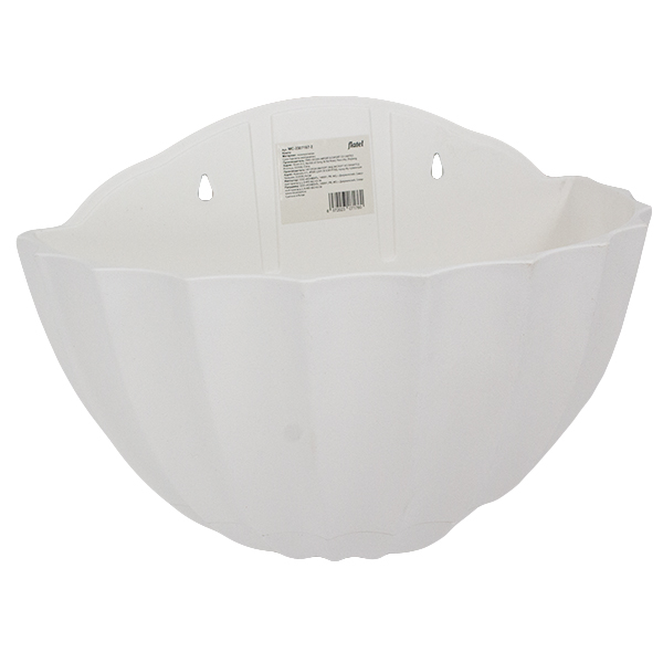 Кашпо пластиковое с прямой задней стенкой 30*17*23см