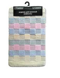 Коврик  MARATHON из пропилен. 50*80см BLOK TO BLOK роз