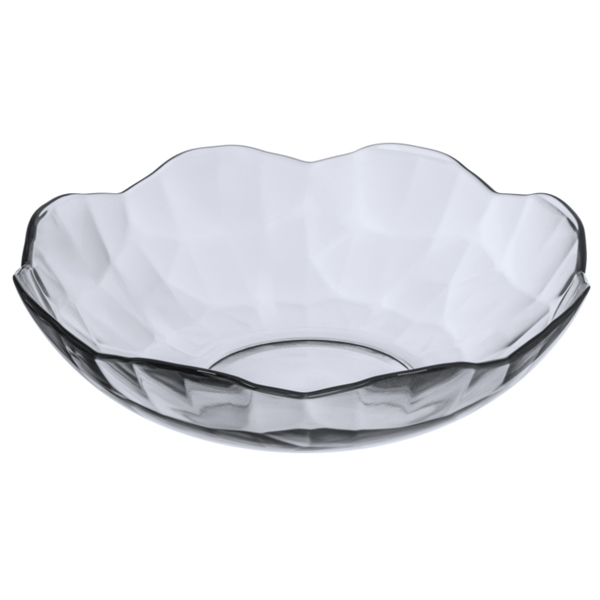 Тарелка стекл 19см глубокая BLACK DIAMOND