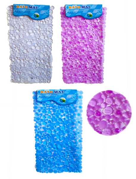 Коврик силиконовый в ванную, 35*70см 