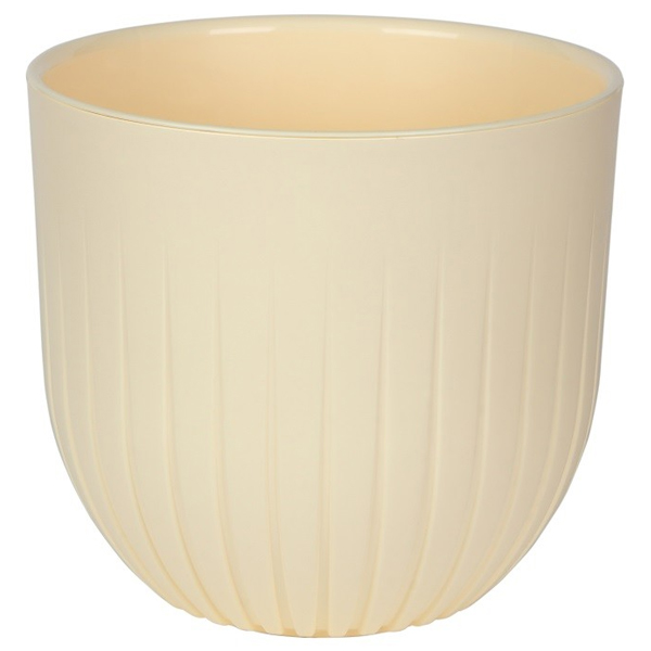 Горшок Альфа 1,4л с вкладкой Ванильный