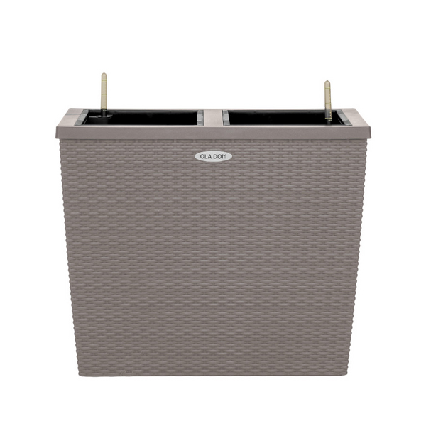 Кашпо RATTAN 28литров OLA DOM (серый)