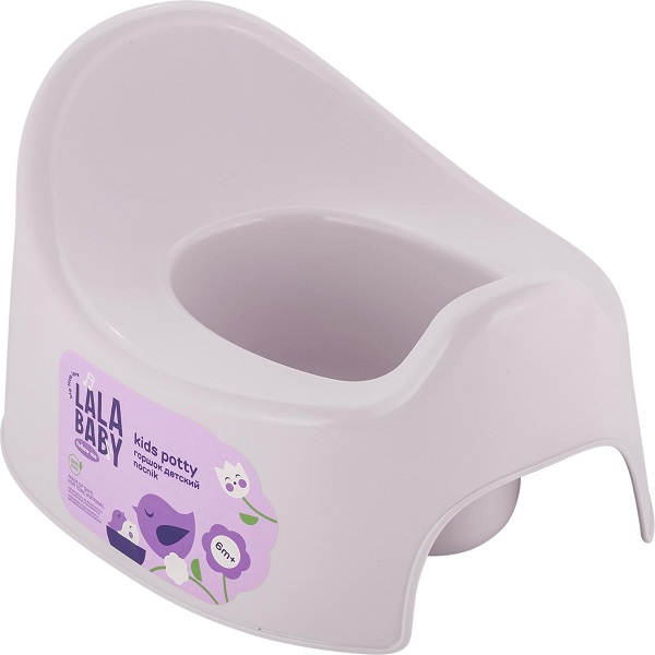 Горшок детский Lalababy Follow Me серое перышко (то)