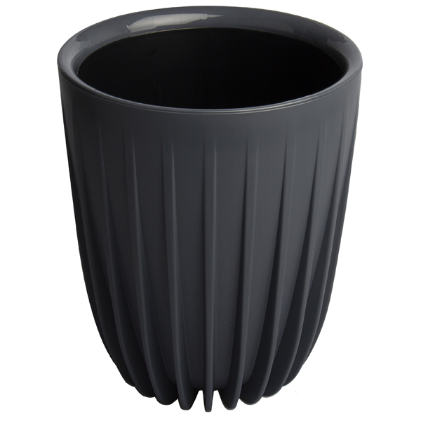 Горшок Сигма 3,3л с вкладкой Антрацит