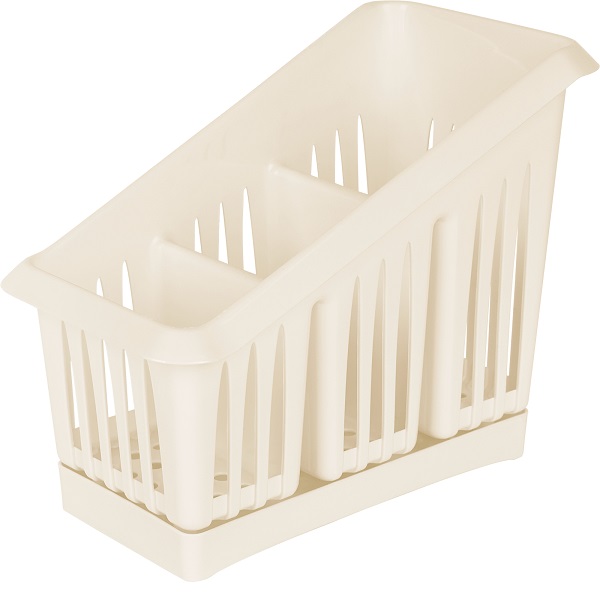 Сушилка для ст. приборов 3х-секц. Plast Team 200х120х160мм молочный туман (то)