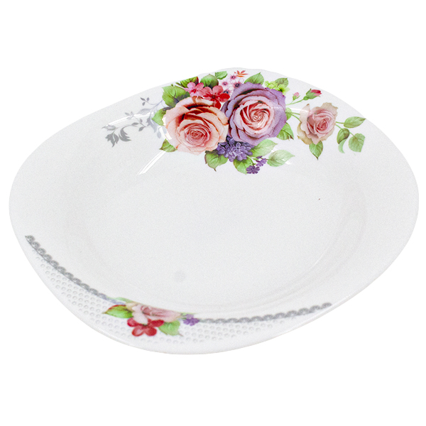 Тарелка глубокая 19*19*3см (стеклокерамика)