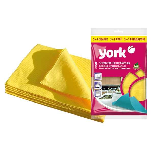 Салфетки YORK LUX 5+1 со свойствами хлопка
