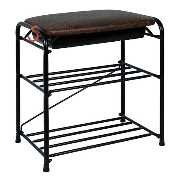 Подставка для обуви "Альфа 13" с сиденьем и ящиком